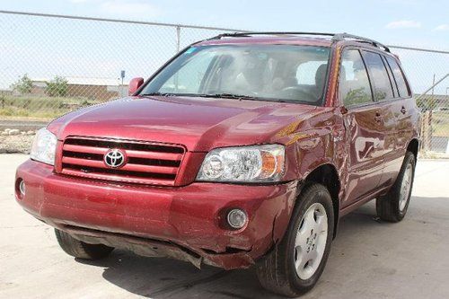 2006 toyota highlander limited 4wd damaged repairable loaded l@@k export welcome