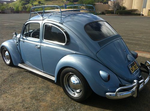 1958 vw volkswagen  classic beetle bug, lowered, dual dellorto's no reserve