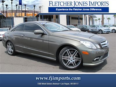 2010 mercedes-benz e550 coupe local owner clean carfax nicely equipped!!