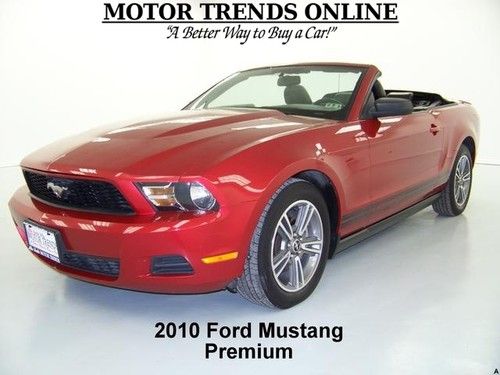 Premium convertible leather sync shaker sound media 2010 ford mustang 47k