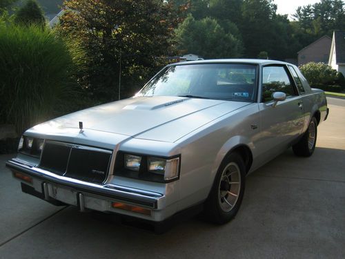 1986 buick regal t-type turbocharged 3.8l silver