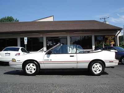 1992 pontiac sunbird se convertible 3.1l v6 auto power top a/c cool!