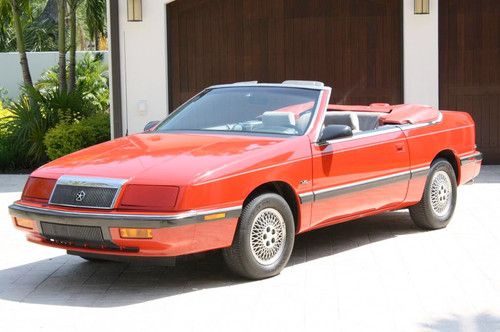 1990 chrysler lebaron convertible ~ one owner