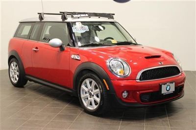 2011 mini cooper s clubman s manual stick pano moonroof red