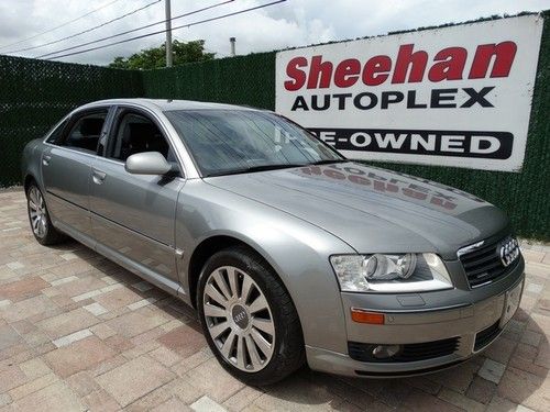 2004 audi a8 l quattro awd navigation sunroof leather low miles cruise power pkg