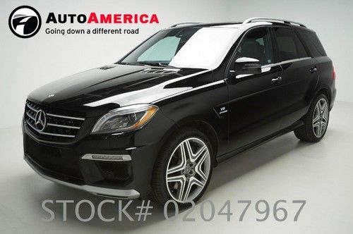 28k low miles 2012 mercedes ml63 black with black leather loaded huge discount