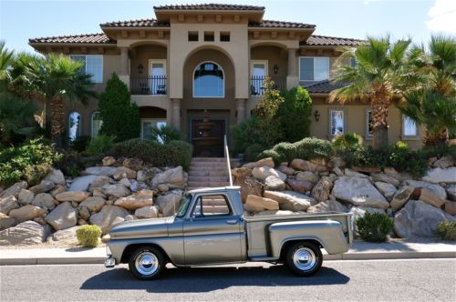 '66 chevrolet c10 stepside pickup - beautiful body off resto - custom show truck