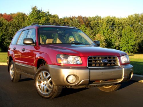 2005 subaru forester awd  2.5xs l.l. bean -- 2 owners - leather/heated - carfax!