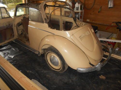 1953 vw karmann kabriolett convertible beetle cabriolett bug oval split type 1 2