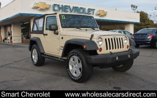 Used jeep wrangler 2dr automatic 4x4 soft top 4wd off road jeeps we finance v6