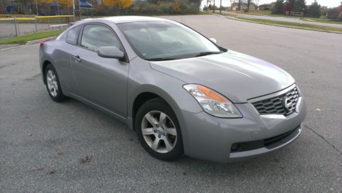 2008 nissan altima 2.5 s coupe dark grey cvt automatic 52k miles great on gas!