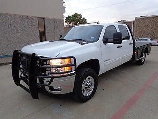 2011 chevrolet silverado 3500 lt crew cab duramax diesel-4x4 cm skirted flatbed