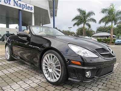 Cpo slk300 p-1 amg sport pkg heating pkg ipod/mp3 cables leather power seating