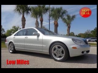 2001 mercedes s-class s430 navigation/leather/bose &amp; more only 35k miles!