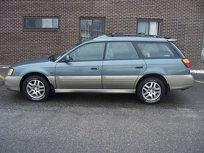 2002 subaru outback ll bean awd no reserve!!! winter package excellent condition
