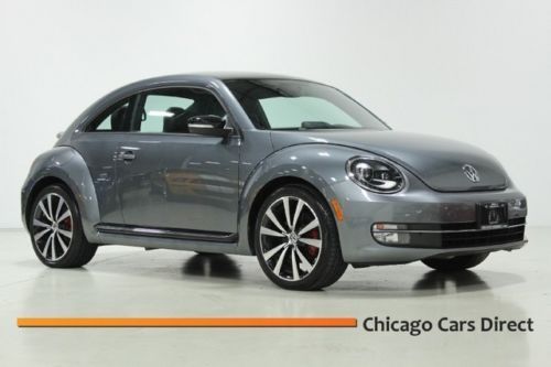 12 beetle turbo  coupe navigation leather xenon 19s panoramic keyless fender sub