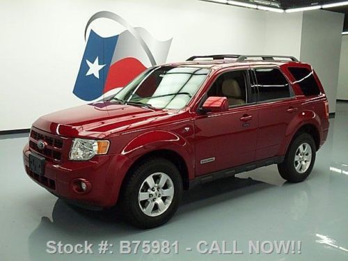 2008 ford escape limited leather roof rack alloys 60k! texas direct auto