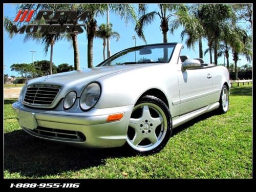 Mercedes-benz clk 430 amg w/44k miles new tires clean carfax like new top