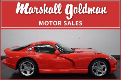2002 dodge viper gts coupe in viper red  12,900 miles  chrome wheels