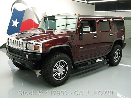 2006 hummer h2 4x4 htd leather sunroof 20&#034; wheels 59k texas direct auto