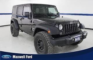 14 jeep wrangler unlimited 4x4 automatic, aftermarket wheels &amp; tires