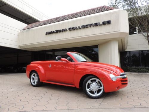 2005 red chevrolet ssr truck low miles financing