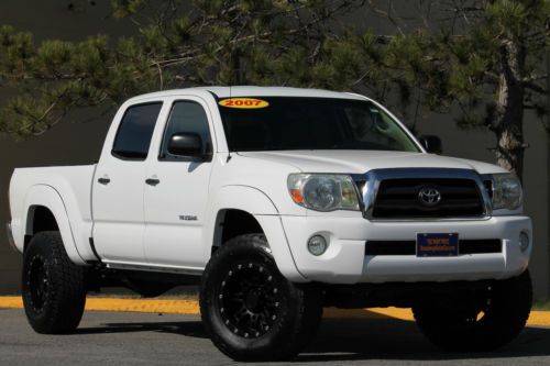 2007 toyota tacoma double cab prerunner v6 must see long bed lifted carfax sharp