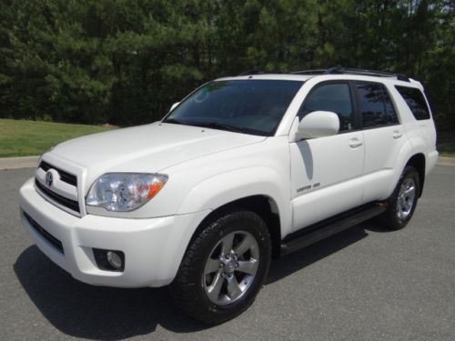 Toyota : 2009 4runner limited v6 4x4 white/grey 2-owner w/ records so nice!