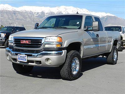 Extended cab slt 4x4 duramax diesel leather shortbed auto tow custom wheels