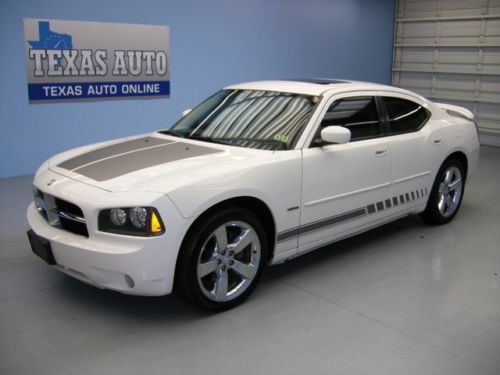 We finance!!  2010 dodge charger r/t hemi roof heated leather 20 rims texas auto