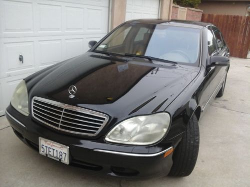 2002 mercede-benz s class s 500 navigation black calif immaculate well preserved