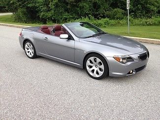 Bmw 6 series convertible sport package navigation park assist one owner low mile