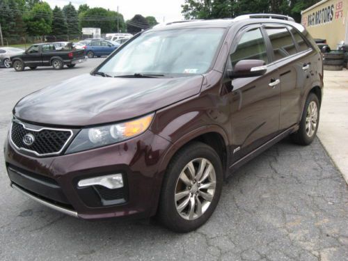 No reserve 2011 kia sorento awd sx  wrecked rebuildable not salvage clear title