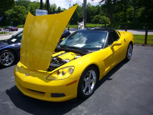 2007 corvette coupe, 3lt, z51, nav, auto, 5,098 miles, zr1 spoiler, 6-cd player