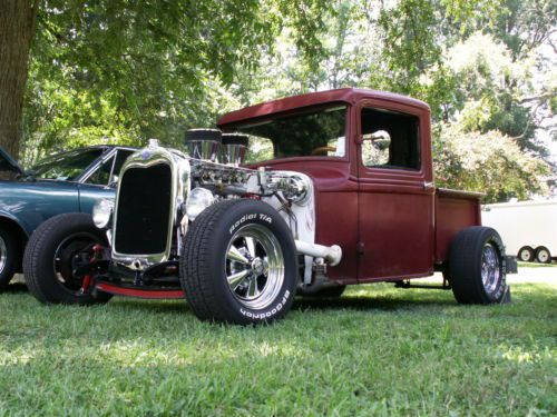 1931 steel ford truck, traditional mid/late 60&#039;s style, bobbed bed, tci chassis