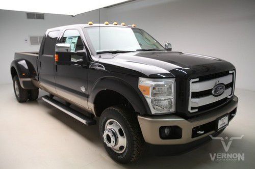 2013 drw king ranch  crew 4x4 navigation sunroof leather heated v8 diesel