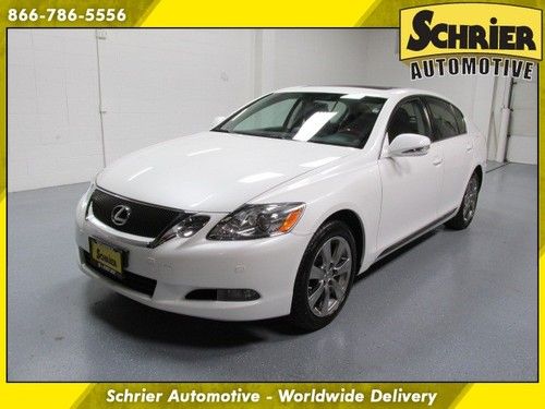 2010 lexus gs 350 awd white navigation back up cam heated leather warranty