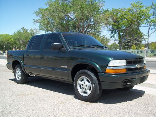 2003 chevrolet s10 crew cab ls 4wd chevy s-10 green