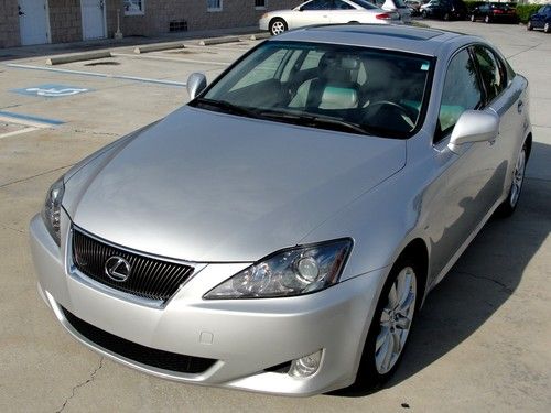 2006 lexus is250 awd nav no reserve auction clean carfax fl owned 28mpg