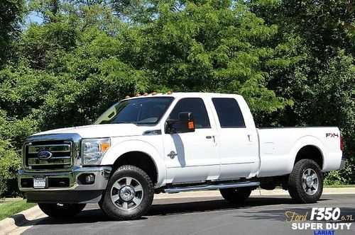 2011 ford f350 lariat power stroke turbo diesel v8 fx4 off road loaded wow!