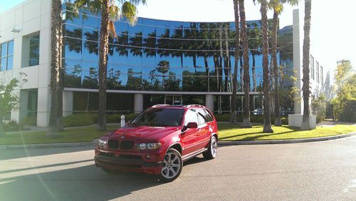 2005 bmw x5 4.8is, imola red, low miles, clean carfax, california car, like new!