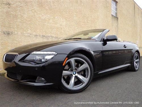 2008 bmw 650i convertible sport logic7 cmfacc heads-up cldwthr one-owner