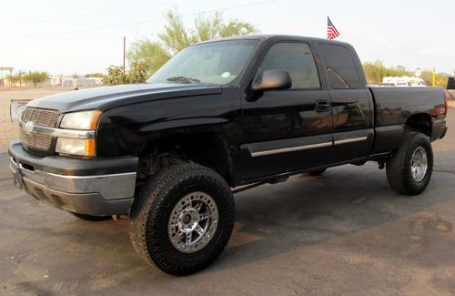 Lifted 4x4 2003 chevrolet silverado 1500 lt extended cab z71 pickup 4-door 5.3ll