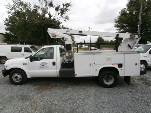 2000 ford f350xl super duty, bucket truck with service body