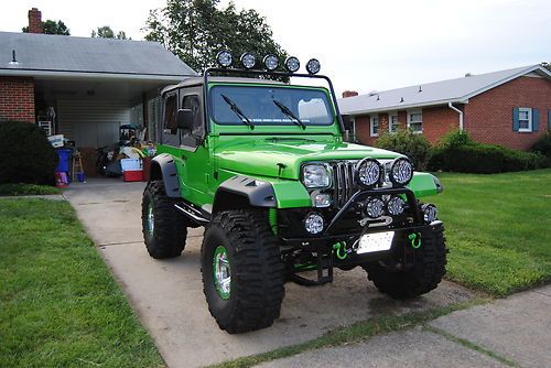 Sell Used Custom Jeep Wrangler Yj Lifted 38 Tires In