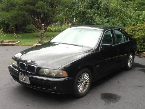 2001 bmw 530i black, gray leather, automatic runs and drives beautifully!
