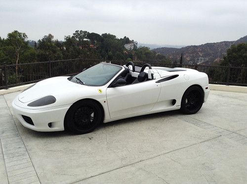 2001 ferrari spider convertible custom snow white wrap just serviced