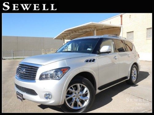 2013 qx56 navigation top/side view camera bose 1-owner low miles!