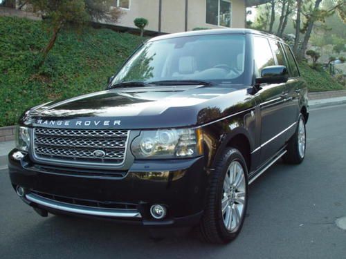 2010 land rover range rover hse lux edition black/white with no reserve