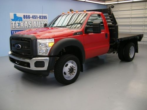 We finance!!!  2012 ford f-550 xl 4x4 diesel flat bed dually auto tow texas auto